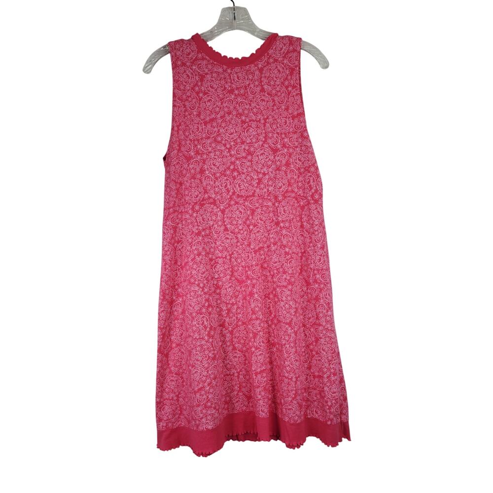 Fresh Produce Pink Sleeveless Floral Dress Medium Coastal Summer Travel Beach - Picture 4 of 11